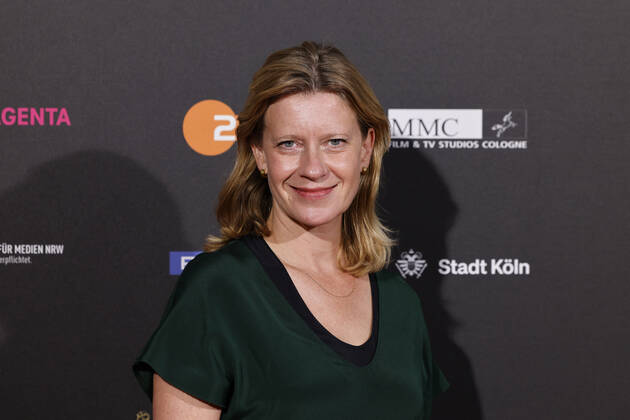 Actress Caroline Peters at the Cologne Emmy Cocktail 2022 on the occasion of the 16 Cologne Jury Meeting of the International Emmy at Arff Castle Cologne, 31 08 2022 NRW Germany Copyright: xChristophxHardtx