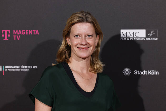 Actress Caroline Peters at the Cologne Emmy Cocktail 2022 on the occasion of the 16 Cologne Jury Meeting of the International Emmy at Arff Castle Cologne, 31 08 2022 NRW Germany Copyright: xChristophxHardtx