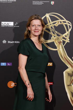 Actress Caroline Peters at the Cologne Emmy Cocktail 2022 on the occasion of the 16 Cologne Jury Meeting of the International Emmy at Arff Castle Cologne, 31 08 2022 NRW Germany Copyright: xChristophxHardtx