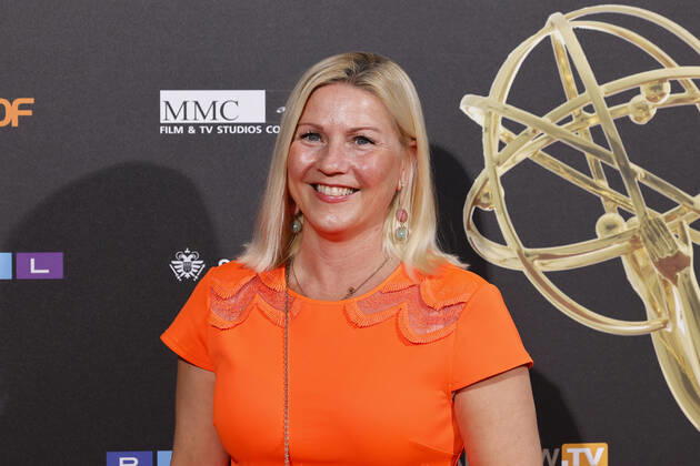 TV presenter Aleksandra Bechtel at the Cologne Emmy Cocktail 2022 on the occasion of the 16 Cologne Jury Session of the International Emmy at Arff Castle Cologne, 31 08 2022 NRW Germany Copyright: xChristophxHardtx