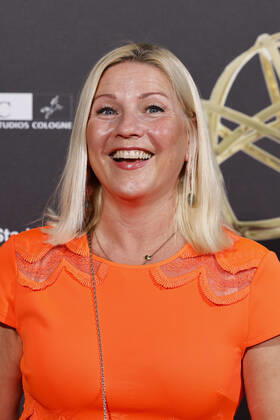 TV presenter Aleksandra Bechtel at the Cologne Emmy Cocktail 2022 on the occasion of the 16 Cologne Jury Session of the International Emmy at Arff Castle Cologne, 31 08 2022 NRW Germany Copyright: xChristophxHardtx
