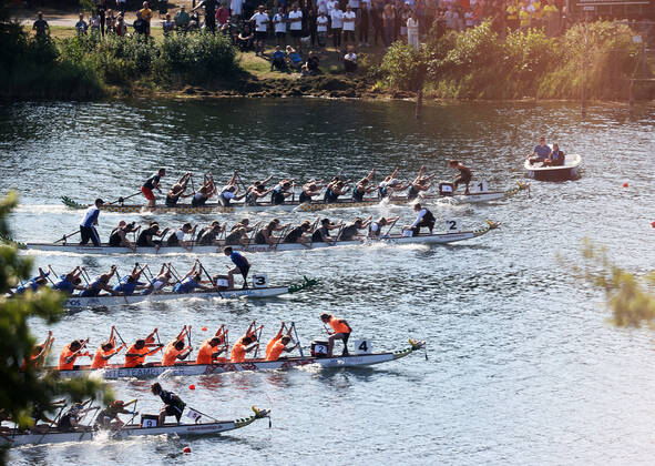 Dragon Boat Cup 2022 at the Allersee Wolfsburg, Impresions Wolfsburg