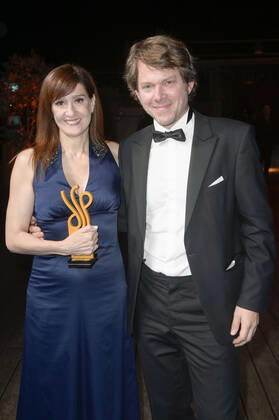 Elisabeth Degen and Steffen Schroeder at the award ceremony of the German Acting Award 2022 in the restaurant Spindler Klatt Berlin, 09 09 2022 Foto:xF.xKernx xFuturexImage