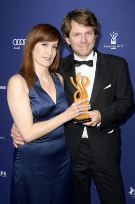 Elisabeth Degen and Steffen Schroeder at the award ceremony of the German Acting Award 2022 in the restaurant Spindler Klatt Berlin, 09 09 2022 Foto:xF.xKernx xFuturexImage