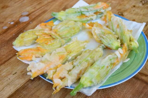IMAGO Creative, Food, Zucchiniblüten fritters of zucchini flowers, filled and fried zucchini flowers fritters, filled and fried zucchini flowers fritters, 30.10.2021, Copyright: xsalmas61x Panthermedia30858672.jpg