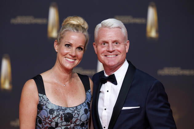 Presenter Guido Cantz and wife Kerstin Cantz at the German Television Award 2022 The TV Highlights of the Year at MMC Studios in Ossendorf Cologne, 14 09 2022 NRW Germany Copyright: xChristophxHardtx