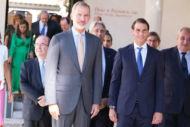 The King Presents The V Edition Of The camino Real Award To Rafa Nadal King Felipe VI presents the Camino Real Award to tennis player Rafael Nadal , during its fifth edition, at the auditorium of the University of Alcala, on 20 September, 2022 in Alcala de Henares, Madrid, Spain Madrid Spain  Copyright: xOscarxGonzalezx originalFilename: gonzalez-notitle220920_nprsV