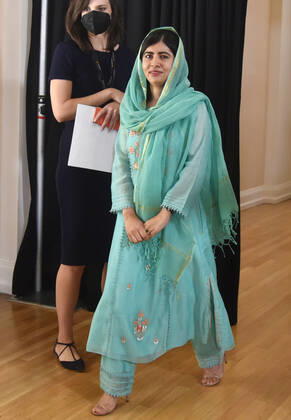 WASHINGTON, DC - SEPTEMBER 24: Malala Yousafzai at HISTORYTalks 2022: Your Place in History at DAR Constitution Hall in Washington, DC on September 24, 2022. Copyright: xPatsyxLynchx