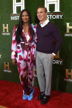WASHINGTON, DC - SEPTEMBER 24: Garcelle Beauvais and Paul Buccieri at HISTORYTalks 2022: Your Place in History at DAR Constitution Hall in Washington, DC on September 24, 2022. Copyright: xPatsyxLynchx