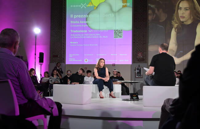 Milan, Italy Wired Next Fest 2022 Fabbrica del Vapore guest Stella Assange wife of the founder of WikiLeaks on the theme The Future of Democracy In the picture: Stella Assange  Copyright: xNickxZonnax xipa-agency.netx xNickxZonnax