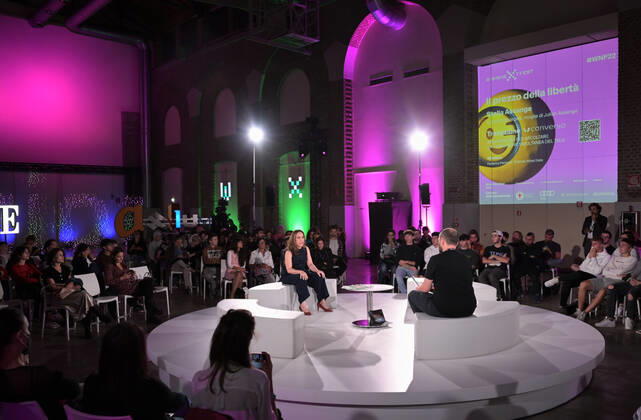 News Bilder des Tages Milan, Italy Wired Next Fest 2022 Fabbrica del Vapore guest Stella Assange wife of the founder of WikiLeaks on the theme The Future of Democracy In the picture: Stella Assange  Copyright: xNickxZonnax xipa-agency.netx xNickxZonnax
