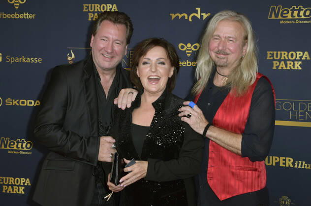 Claudius Dreilich, Ute Freudenberg and Bernd Römer at the 28 award ceremony of the Golden Hen 2022 in Studio 3 of the Media City of MDR Berlin, 07 10 2022 Foto:xF.xKernx xFuturexImage