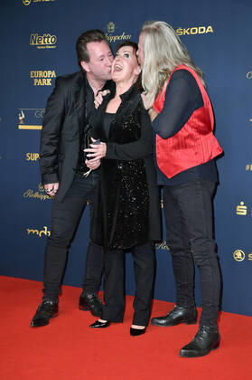 Claudius Dreilich, Ute Freudenberg and Bernd Römer at the 28 award ceremony of the Golden Hen 2022 in Studio 3 of the Media City of MDR Berlin, 07 10 2022 Foto:xN.xKubelkax xFuturexImage