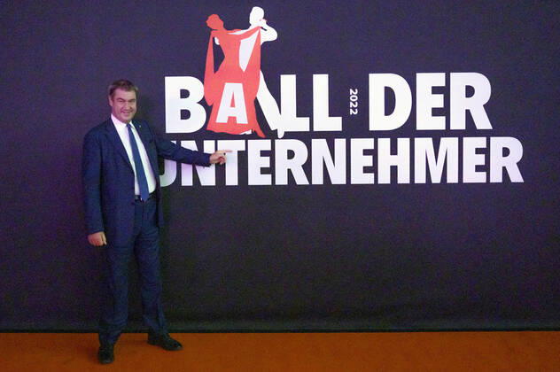 Markus Söder at the 10 Ball of Entrepreneurs 2022 in Hall 3C of NürnbergMesse Nuremberg, 15 10 202323 Foto:xD.xAnoraganingrumx xFuturexImage