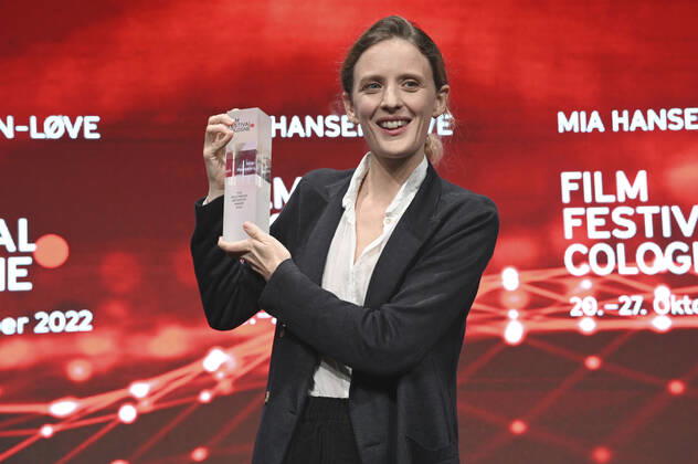 Mia Hansen Löve at the Film Festival Cologne Awards ceremony at the 32 Film Festival Cologne 2022 at E Werk Cologne, 27 10 2022. Foto:xC.xAdolphxx xFuturexImage