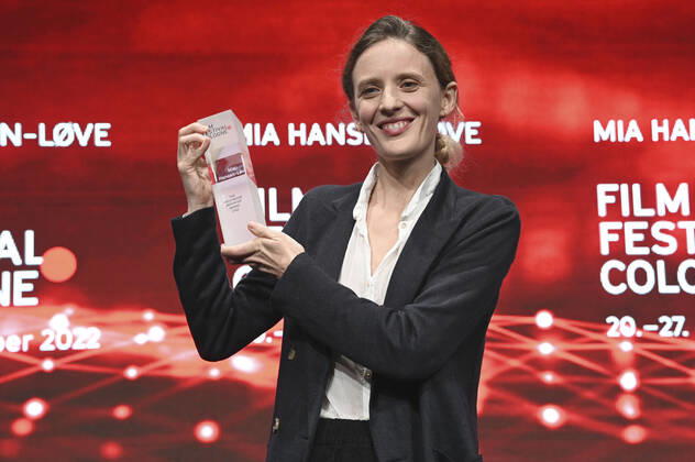 Mia Hansen Löve at the Film Festival Cologne Awards ceremony at the 32 Film Festival Cologne 2022 at E Werk Cologne, 27 10 2022. Foto:xC.xAdolphxx xFuturexImage