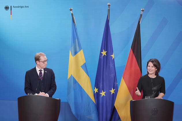 Berlin, Annalena Baerbock meets Tobias Billst | IMAGO