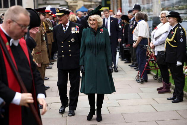 . 10 11 2022. London, United Kingdom. Camilla, Queen Consort, at the opening of the Field of Remembrance at Westminster Abbey in London.  xi-Imagesx xPoolx IIM-23919-0039