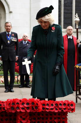 . 10 11 2022. London, United Kingdom. Camilla, Queen Consort, at the opening of the Field of Remembrance at Westminster Abbey in London.  xi-Imagesx xPoolx IIM-23919-0040