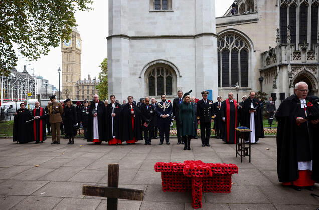 . 10 11 2022. London, United Kingdom. Camilla, Queen Consort, at the opening of the Field of Remembrance at Westminster Abbey in London.  xi-Imagesx xPoolx IIM-23919-0042
