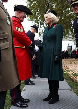 . 10 11 2022. London, United Kingdom. Camilla, Queen Consort, at the opening of the Field of Remembrance at Westminster Abbey in London.  xi-Imagesx xPoolx IIM-23919-0048