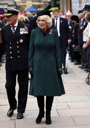. 10 11 2022. London, United Kingdom. Camilla, Queen Consort, at the opening of the Field of Remembrance at Westminster Abbey in London.  xi-Imagesx xPoolx IIM-23919-0049
