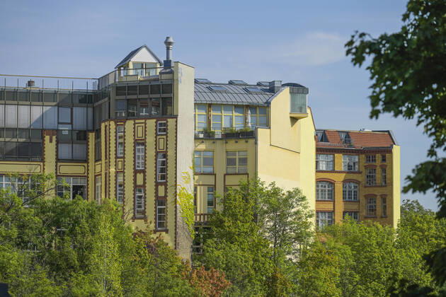 Old building, converted attic, Crellestraße, Schöneberg, Tempelhof Schöneberg, Berlin, Germany