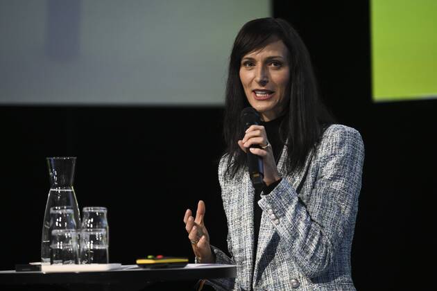 European Union Commissioner for Innovation, Research, Culture, Education and Youth Mariya Gabriel speaks at the Slush 2022 Startup Event in Helsinki, Finland on November 17, 2022. Helsinki Finland Copyright: xEmmixKorhonenx LKKTF20221117141705UUKE