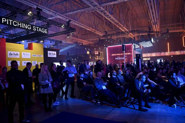 People at the Slush 2022 Startup Event in Helsinki, Finland on November 18, 2022. Helsinki Finland Copyright: xEmmixKorhonenx LKFTJK20221118111642QBKT