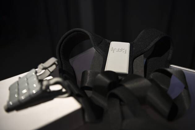 Aalto University presenting hentoTouch, a discreet neuromodulating device for alcohol relapse prevention at the Slush 2022 Startup Event in Helsinki, Finland on November 18, 2022. Helsinki Finland  Copyright: xEmmixKorhonenx LKKTF20221118131307DQRK