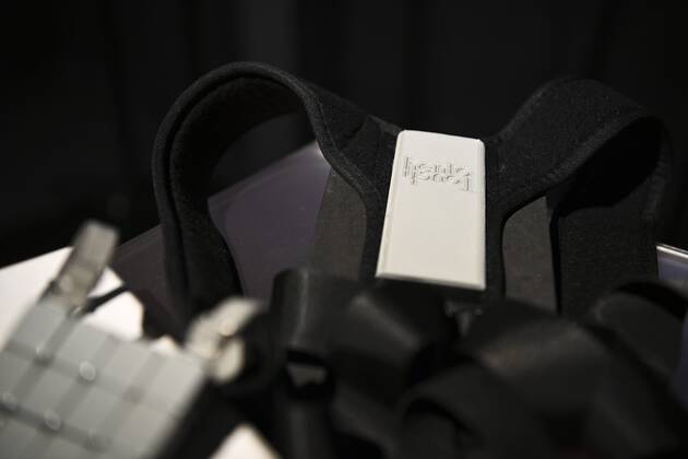 Aalto University presenting hentoTouch, a discreet neuromodulating device for alcohol relapse prevention at the Slush 2022 Startup Event in Helsinki, Finland on November 18, 2022. Helsinki Finland  Copyright: xEmmixKorhonenx LKKTF20221118131412BOFI