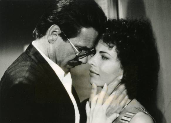 German actors Gotz George and Gudrun Landgrebe in the movie The Cat (Die Katze), Germany 1988 