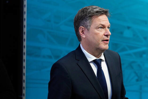 Industry Conference 2022 in Berlin Current, 29 11 2022, Berlin, Dr Robert Habeck, Federal Minister for Economic Affairs and Climate Protection in portrait at the press conference during the opening of the Industry Conference