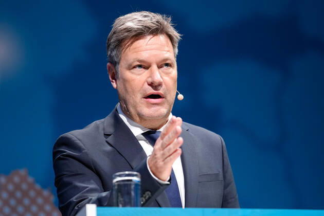 Industry Conference 2022 in Berlin Current, 29 11 2022, Berlin, Dr Robert Habeck, Federal Minister for Economic Affairs and Climate Protection in portrait during his speech at the Industry Conference to open the Industry Confere