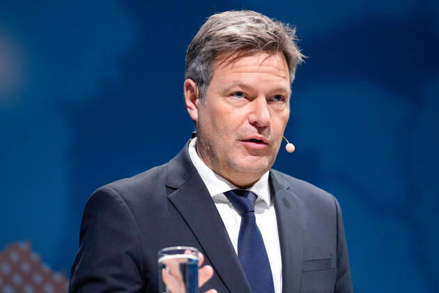 Industry Conference 2022 in Berlin Current, 29 11 2022, Berlin, Dr Robert Habeck, Federal Minister for Economic Affairs and Climate Protection in portrait during his speech at the Industry Conference to open the Industry Confere