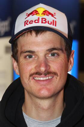 Anton Doni Palzer, born 11 March 1993 in Berchtesgaden, is a former German ski mountaineer, mountain runner and currently a cyclist Photo Palzer at the sports fair Ispo 2022, Munich Fair