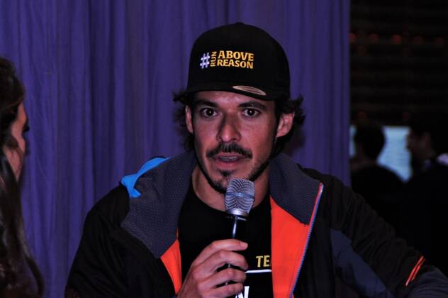 Joao Andrade is an international ultra trail runner Photo Andrade at the leading sporting goods fair Ispo 2022, Messe Muenchen