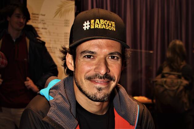 Joao Andrade is an international ultra trail runner Photo Andrade at the leading sporting goods fair Ispo 2022, Messe Muenchen