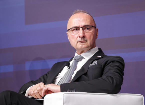 December 3, 2022, Roma, Italia: Minister of Foreign and European Affairs, Croatia, Gordan Grlic-Radman during the Rome MED 2022 - Mediterranean Dialogues, the annual initiative promoted by the Italian Foreign Minister and ISPI (Italian Institute of International Political Studies), in Rome, Italy, 3 December 2022. ANSA GIUSEPPE LAMI. Roma Italia  - ZUMAa110 20221203_zaf_a110_073 Copyright: xGiuseppexLamix