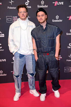 YouNotUs Tobias Bogdon, Gregor Sahm at the 1live Krone 2022 in the Jahrhunderthalle in Bochum on 08 12 2022
