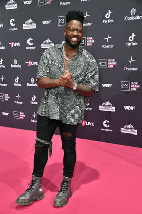 Kelvin Jones at the 23 award ceremony of the 1Live Krone 2022 in the Jahrhunderthalle Bochum, 08 12 2022 Foto:xN.xKubelkax xFuturexImage