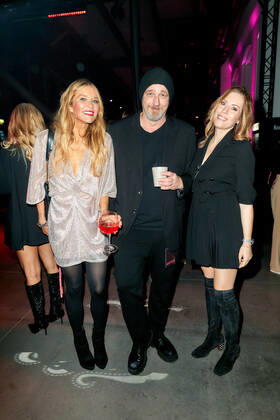 1LIVE Krone award ceremony in Bochum Laura Karasek Briggs, Torsten Sträter and Jule Gölsdorf after the 1LIVE Krone award ceremony in the Jahrhunderthalle in Bochum Copyright: xEventpressxGolejewskix