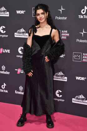 Selma Kadiri at the 23 award ceremony of the 1Live Krone 2022 in the Jahrhunderthalle Bochum, 08 12 2022 Foto:xN.xKubelkax xFuturexImage
