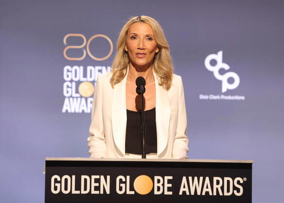 BEVERLY HILLS, CA - DECEMBER 12: Mayan Lopez, at the 80th Annual Golden Globe Awards Nominations at The Beverly Hiltons in Beverly Hills, California on December 12, 2022. Copyright: xFayexSadou MediaPunchx