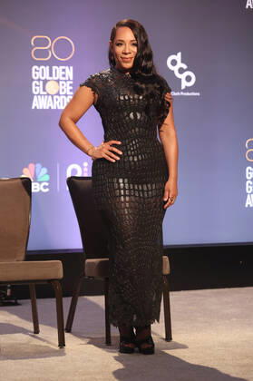 BEVERLY HILLS, CA - DECEMBER 12: Selenis Leyva, at the 80th Annual Golden Globe Awards Nominations at The Beverly Hiltons in Beverly Hills, California on December 12, 2022. Copyright: xFayexSadou MediaPunchx