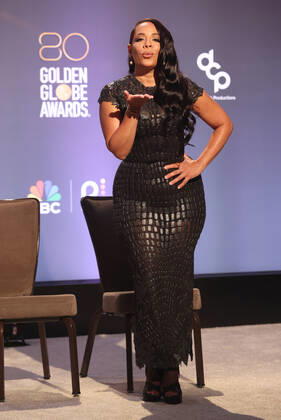 BEVERLY HILLS, CA - DECEMBER 12: Selenis Leyva, at the 80th Annual Golden Globe Awards Nominations at The Beverly Hiltons in Beverly Hills, California on December 12, 2022. Copyright: xFayexSadou MediaPunchx