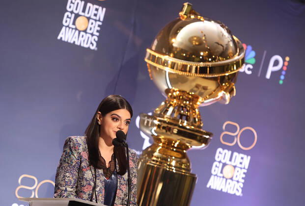 BEVERLY HILLS, CA - DECEMBER 12: Mayan Lopez, at the 80th Annual Golden Globe Awards Nominations at The Beverly Hiltons in Beverly Hills, California on December 12, 2022. Copyright: xFayexSadou MediaPunchx