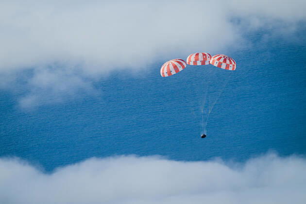 December 11, 2022, Pacific Ocean, USA: s Orion spacecraft for the Artemis I mission splashed down at 12:40 p.m. EST, Dec. 11, 2022 in the Pacific Ocean after a 25.5 day mission to the Moon. Pacific Ocean USA - ZUMA 20221211_new_z03_042 Copyright: xNASAx