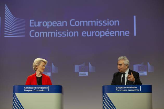 Ursula Von Der Leyen and the Director of the International Energy Agency, Fatih BIROL, held a joint press conference today on gas supplies for 2023.  NicolasxLandemardx xLexPictorium LePictorium_0271394