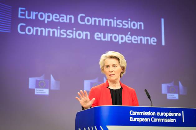 Ursula Von Der Leyen and the Director of the International Energy Agency, Fatih BIROL, held a joint press conference today on gas supplies for 2023.  NicolasxLandemardx xLexPictorium LePictorium_0271334